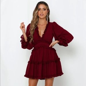 COPY - WEALTHY GIRL DRESS PLUM from NOMAD